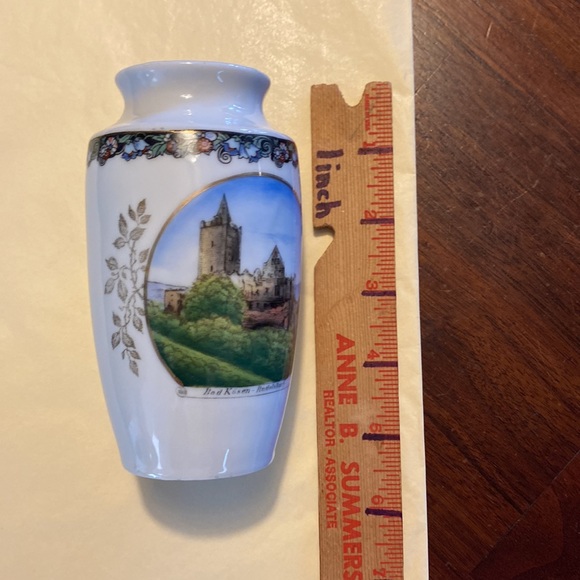 Antique vintage souvenir piece small vase Bad Kosen Rudelsburg written on front - Picture 11 of 15